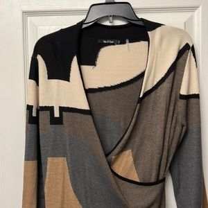 Nic and Zoe color block soft sweater